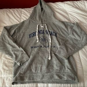 Virginia Beach Gray Sweatshirt Hoodie Hockey